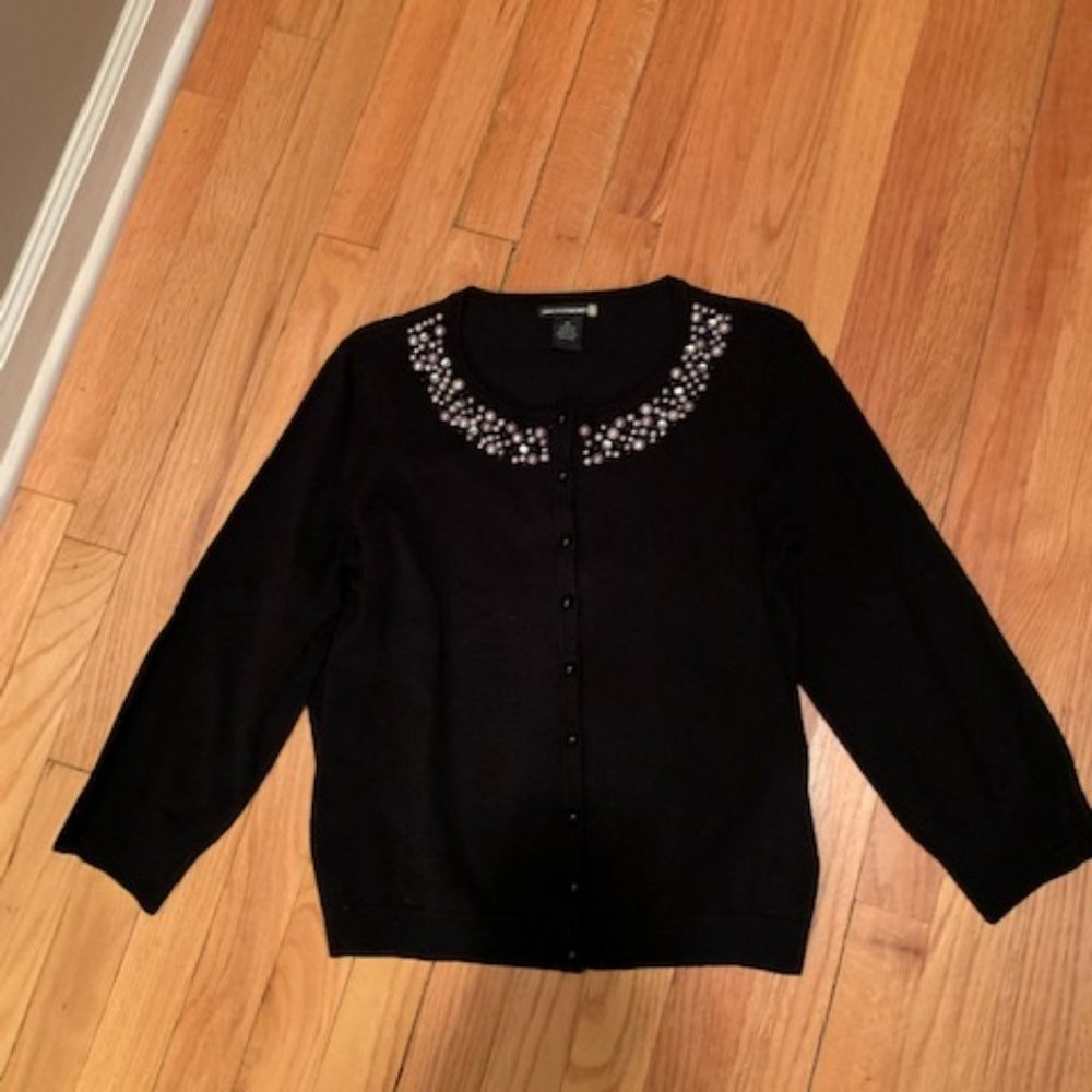 *HP* Sweaterworks black beaded sweater - Picture 7 of 8
